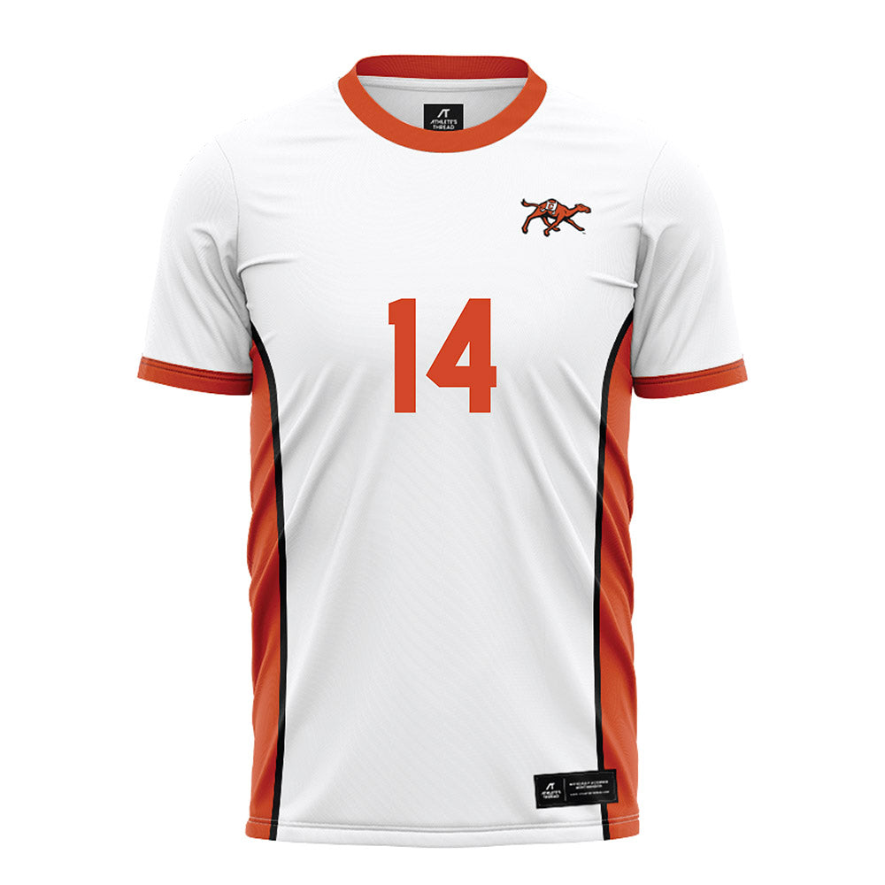 Campbell - NCAA Men's Soccer : Sam Sery - White Soccer Jersey-0