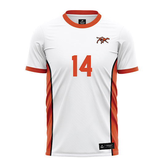 Campbell - NCAA Men's Soccer : Sam Sery - White Soccer Jersey-0
