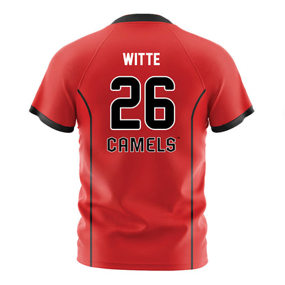Campbell - NCAA Women's Soccer : Samantha Witte - Orange Soccer Jersey-1