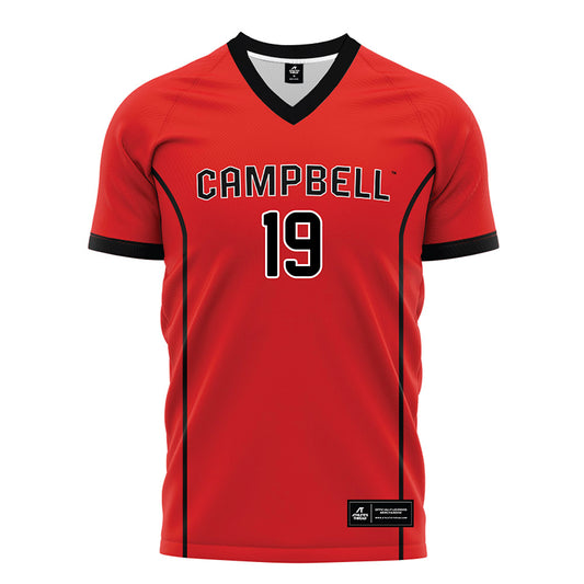 Campbell - NCAA Women's Soccer : Sadie Badgett - Orange Soccer Jersey-0