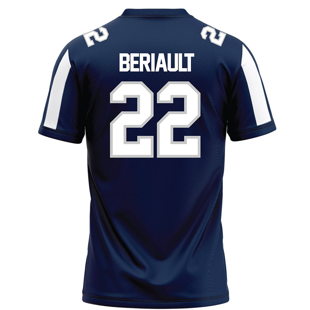 Butler - NCAA Football : Madden Beriault - Blue Football Jersey-1