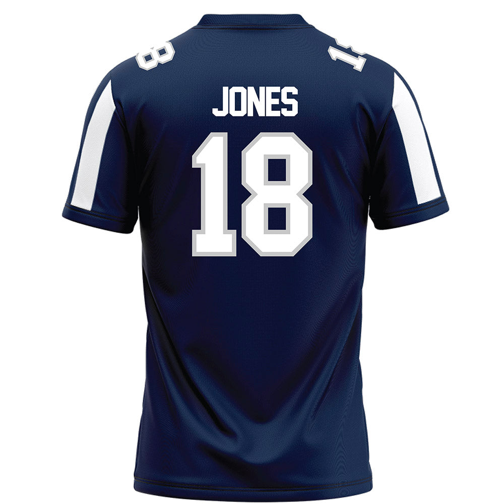 BU - NCAA Football : Luke Jones - Blue Football Jersey-1
