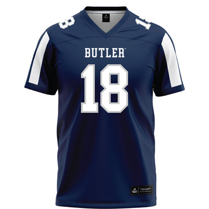 BU - NCAA Football : Luke Jones - Blue Football Jersey-0