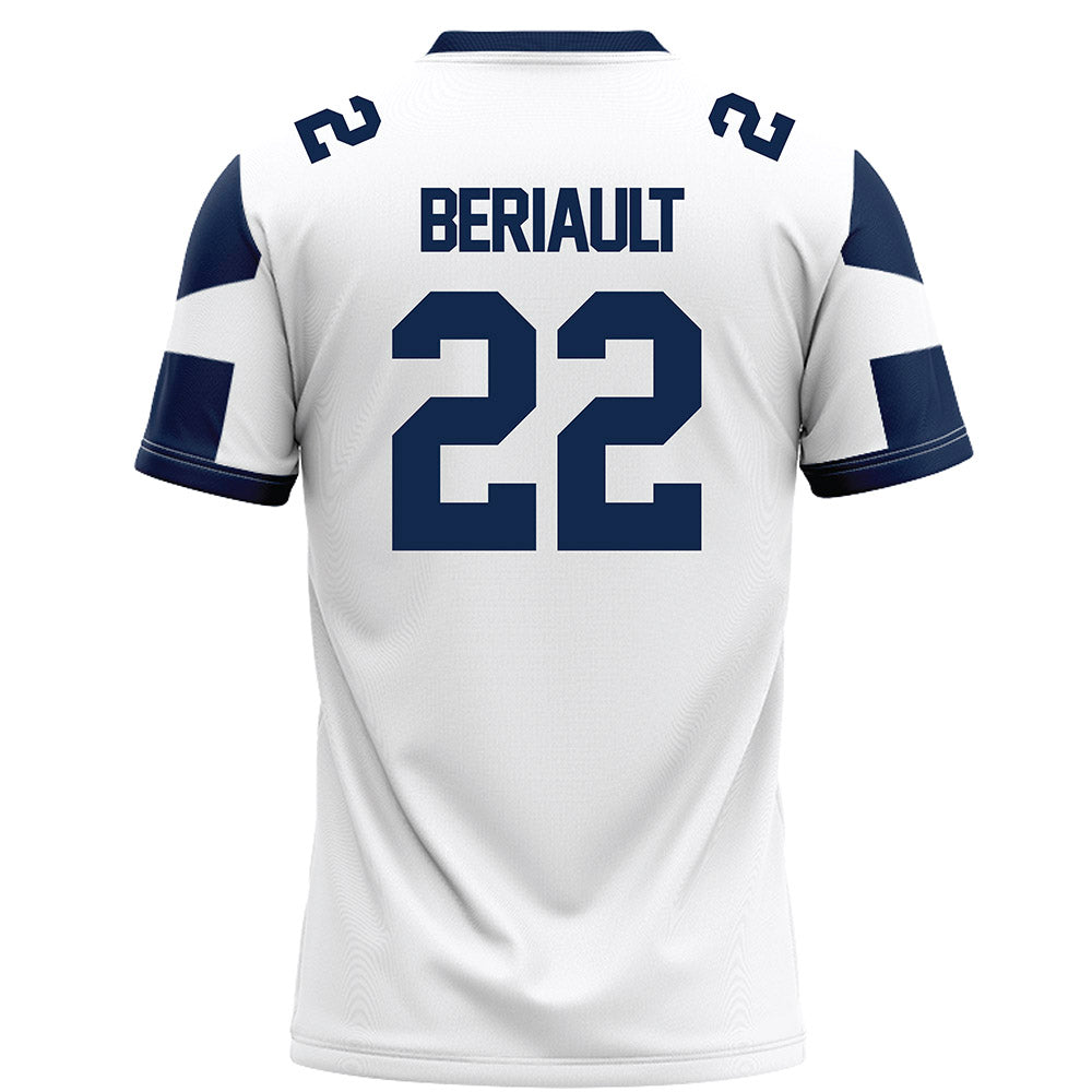 Butler - NCAA Football : Madden Beriault - White Football Jersey-1