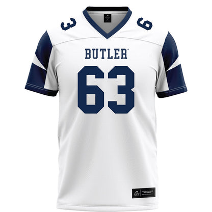 Butler - NCAA Football : Charles Mackley - White Football Jersey