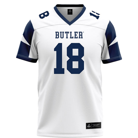 BU - NCAA Football : Luke Jones - White Football Jersey-0