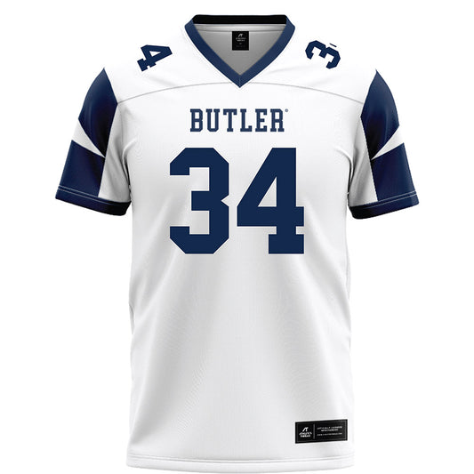 Butler - NCAA Football : Sam Manna - White Football Jersey-0