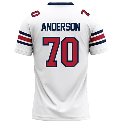 Liberty - NCAA Football : Austin Anderson - White Premium Football Jersey-1