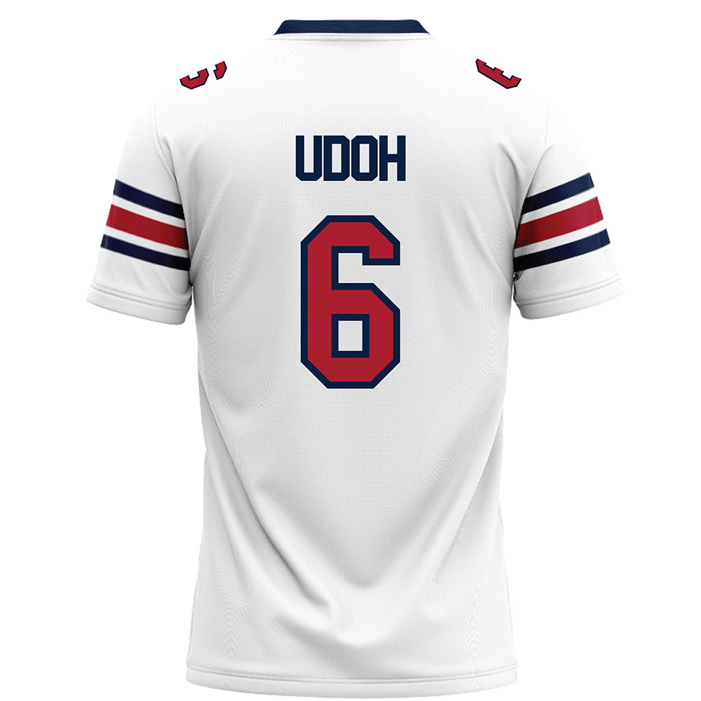 Liberty - NCAA Football : Kanye Udoh - White Football Jersey-1