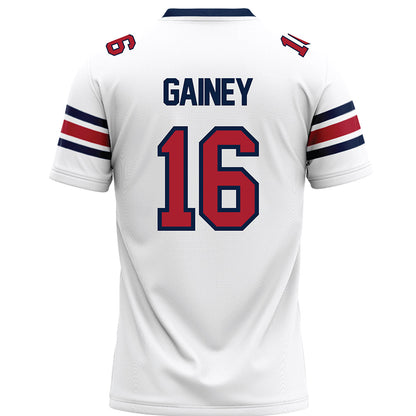 Liberty - NCAA Football : Tyrell Gainey - White Premium Football Jersey-1