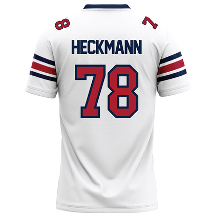 Liberty - NCAA Football : Blake Heckmann - White Premium Football Jersey-1