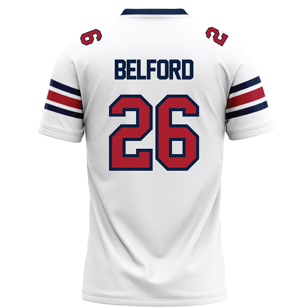Liberty - NCAA Football : Jaylin Belford - White Football Jersey-1