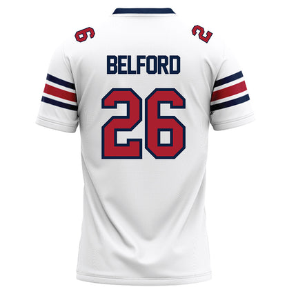 Liberty - NCAA Football : Jaylin Belford - White Football Jersey-1