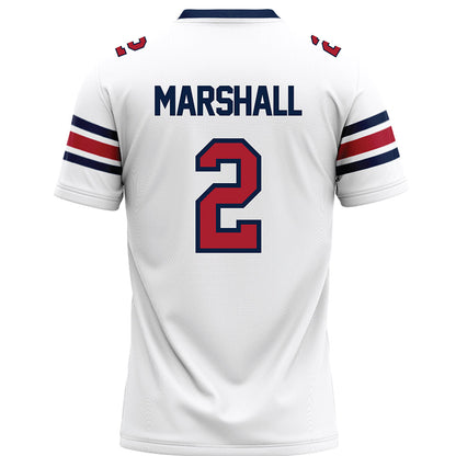 Liberty - NCAA Football : Jiquavious Marshall - White Premium Football Jersey-1