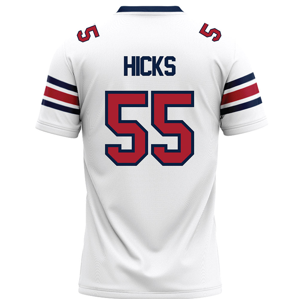 Liberty - NCAA Football : Henry Hicks - White Premium Football Jersey-1