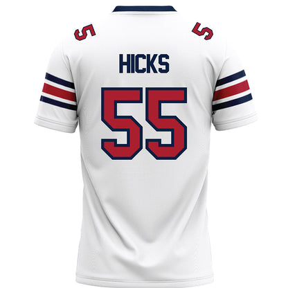 Liberty - NCAA Football : Henry Hicks - White Premium Football Jersey-1