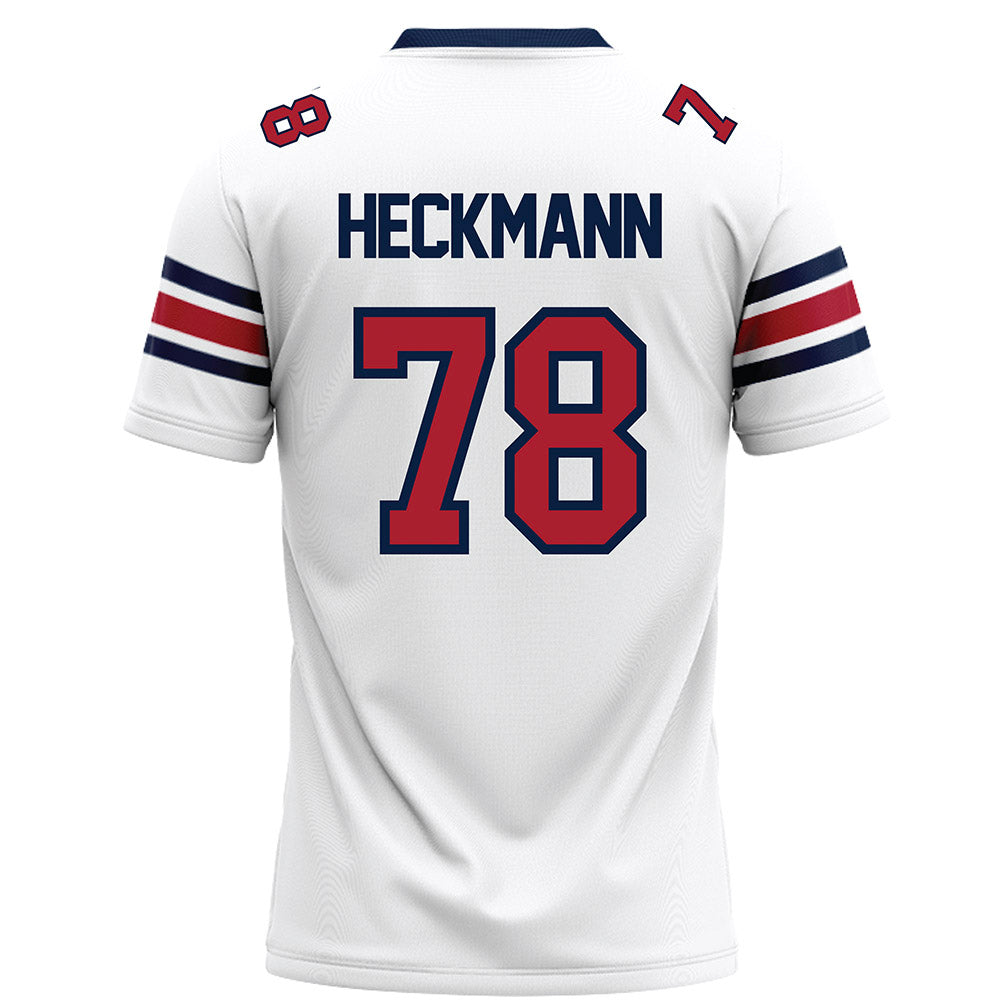 Liberty - NCAA Football : Blake Heckmann - White Football Jersey-1