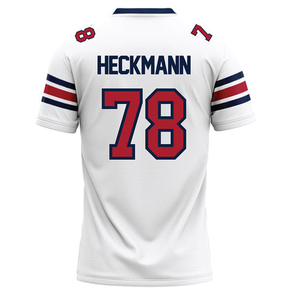 Liberty - NCAA Football : Blake Heckmann - White Football Jersey-1
