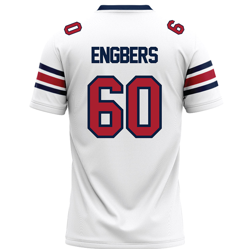 Liberty - NCAA Football : Joep Engbers - White Premium Football Jersey-1