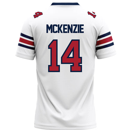 Liberty - NCAA Football : Elijah McKenzie - White Premium Football Jersey-1