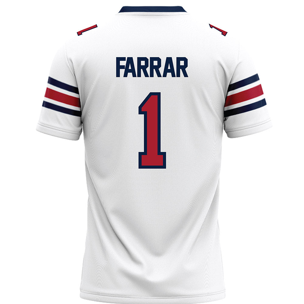 Liberty - NCAA Football : Derrell Farrar - White Premium Football Jersey-1