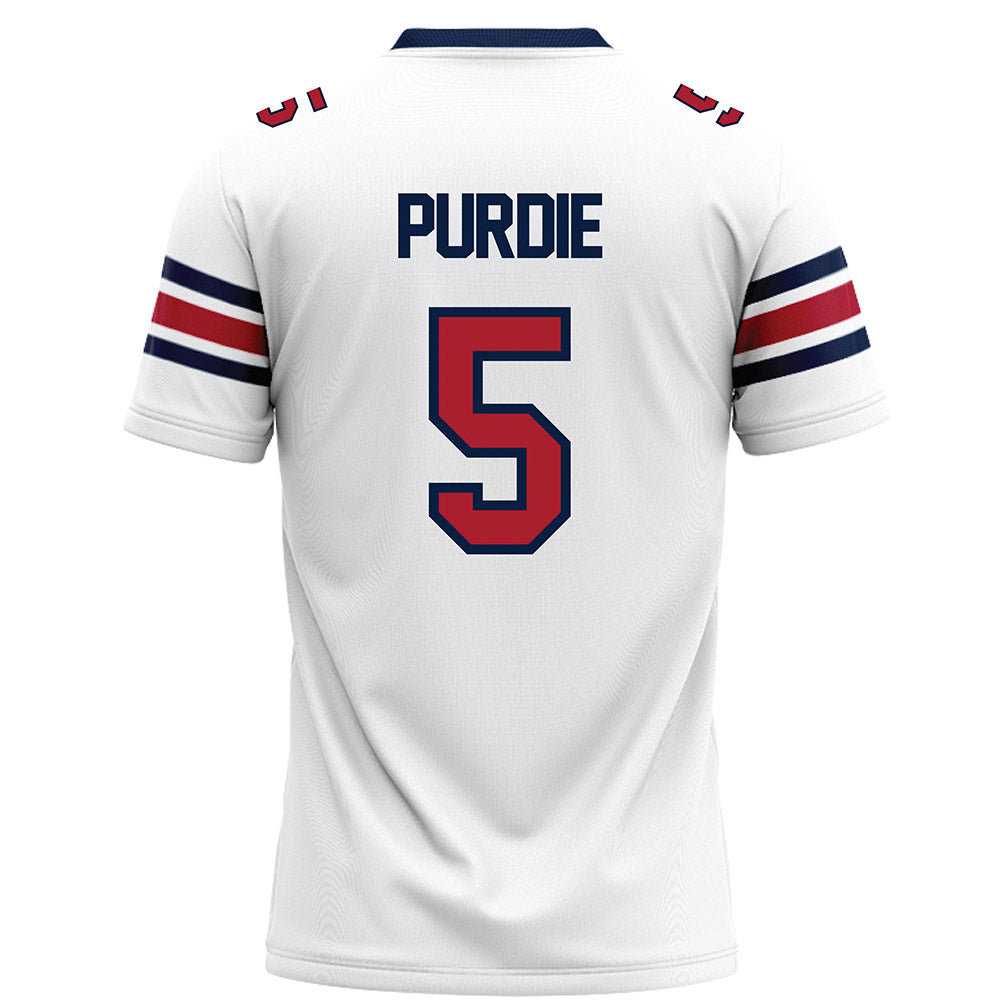 Liberty - NCAA Football : Deshawn Purdie - White Football Jersey-1