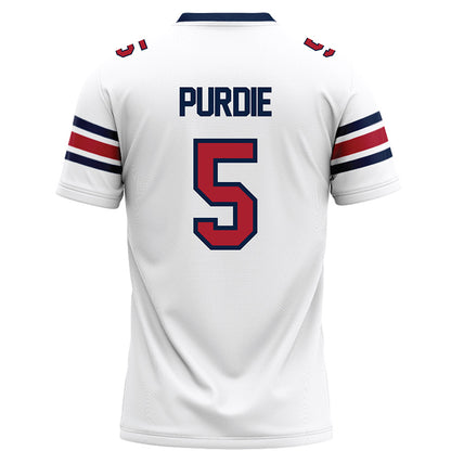 Liberty - NCAA Football : Deshawn Purdie - White Football Jersey-1