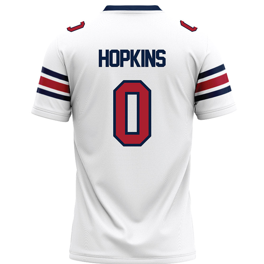 Liberty - NCAA Football : D-Icey Hopkins - White Premium Football Jersey-1