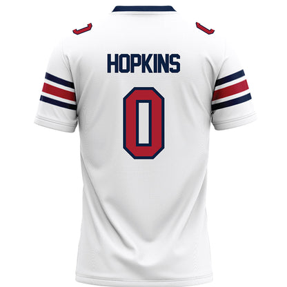 Liberty - NCAA Football : D-Icey Hopkins - White Premium Football Jersey-1