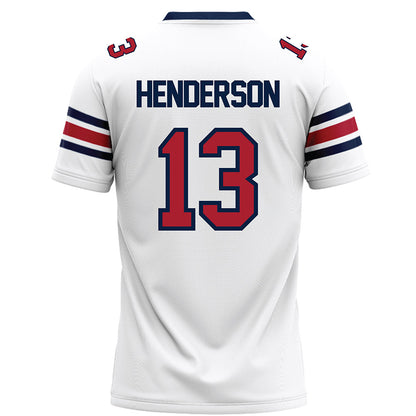 Liberty - NCAA Football : Jaylen Henderson - White Football Jersey-1