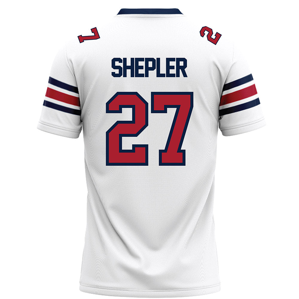 Liberty - NCAA Football : Clay Shepler - White Football Jersey-1