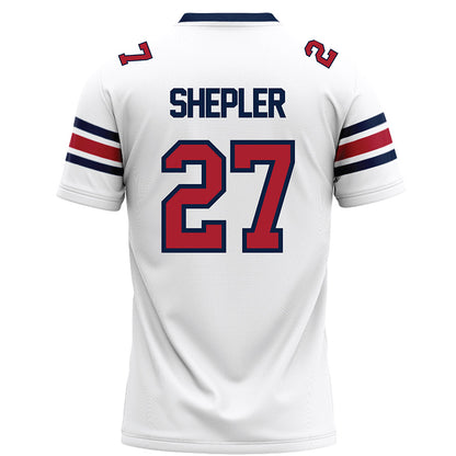 Liberty - NCAA Football : Clay Shepler - White Football Jersey-1