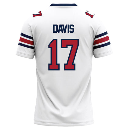 Liberty - NCAA Football : Jayden Davis - White Football Jersey-1