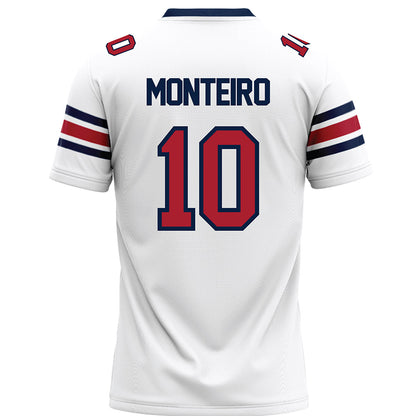 Liberty - NCAA Football : Jon Monteiro - White Premium Football Jersey-1