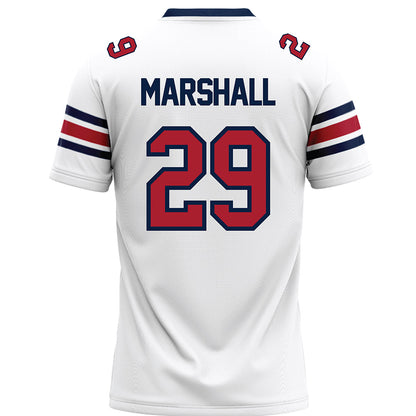 Liberty - NCAA Football : Justin Marshall - White Premium Football Jersey-1