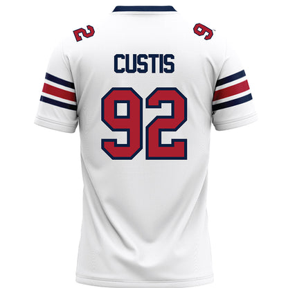 Liberty - NCAA Football : John Custis - White Premium Football Jersey-1