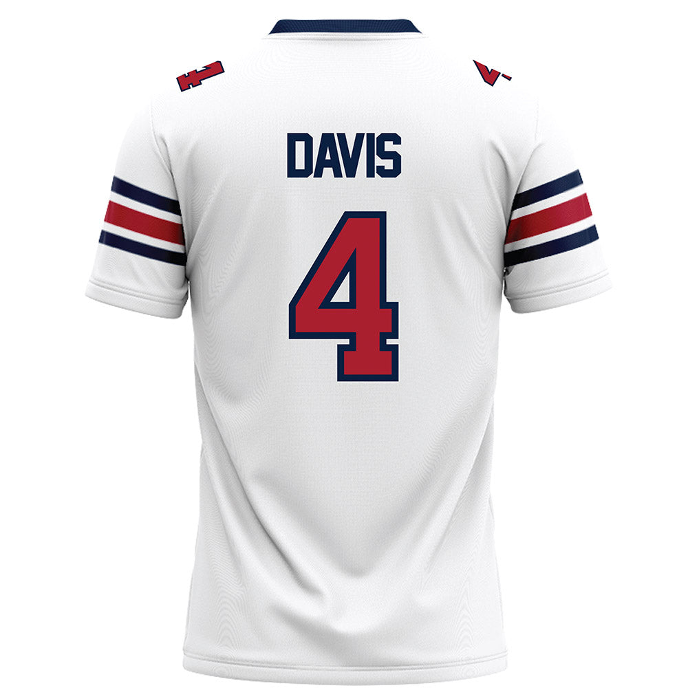 Liberty - NCAA Football : Kam Davis - White Football Jersey-1