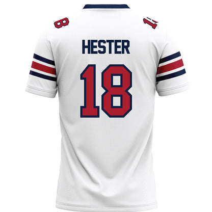 Liberty - NCAA Football : Aaron Hester - White Premium Football Jersey-1