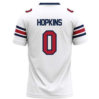 Liberty - NCAA Football : D-Icey Hopkins - White Football Jersey-1