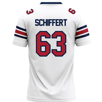 Liberty - NCAA Football : Daniel Schiffert - White Premium Football Jersey-1