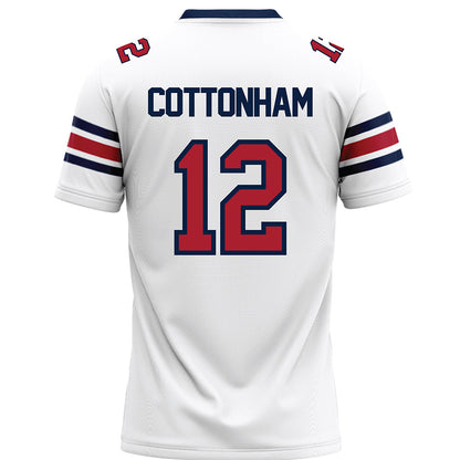 Liberty - NCAA Football : Prince Cottonham - White Premium Football Jersey-1