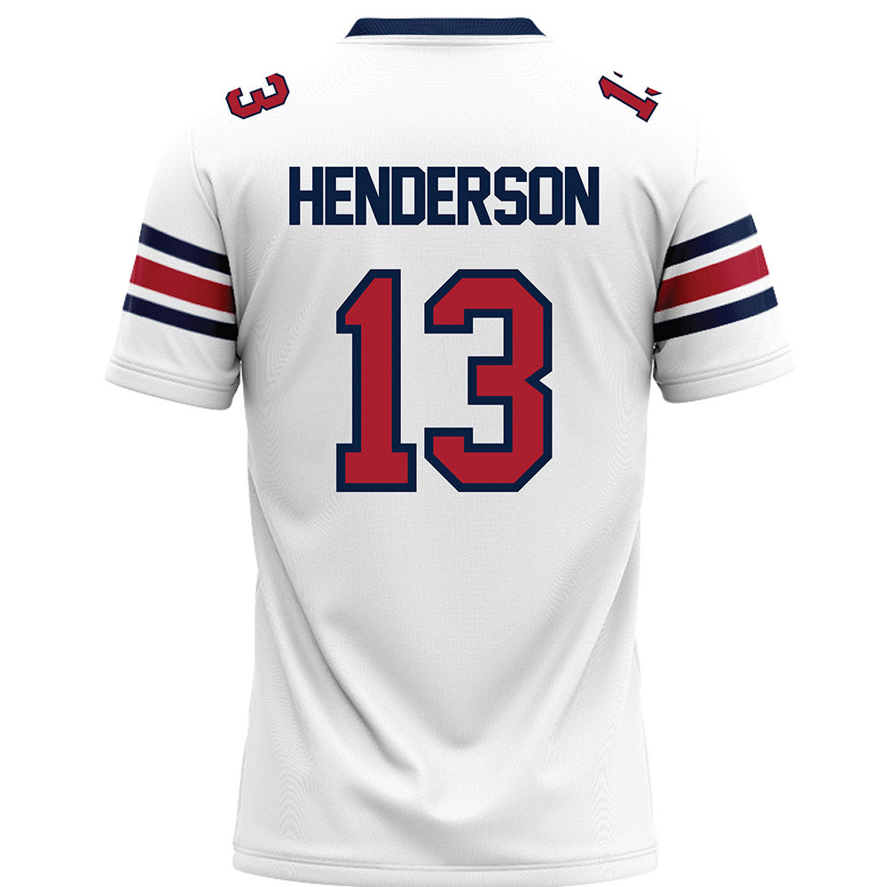 Liberty - NCAA Football : Jaylen Henderson - White Premium Football Jersey-1