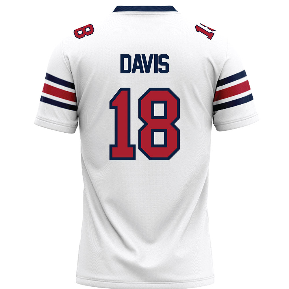 Liberty - NCAA Football : Jachin Davis - White Premium Football Jersey-1