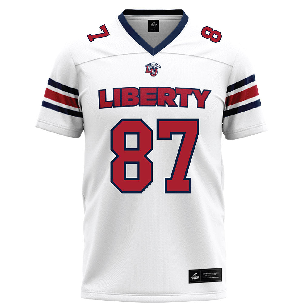 Liberty - NCAA Football : LaKelsey Johnson Jr. - White Football Jersey-0
