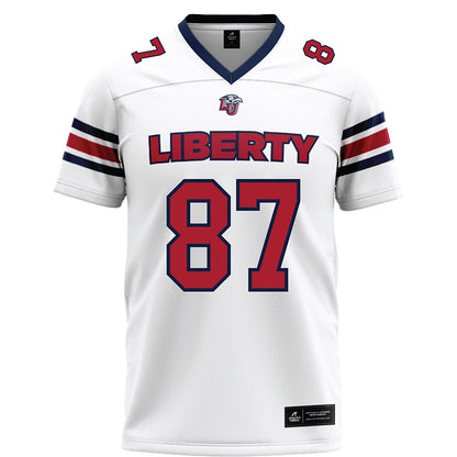 Liberty - NCAA Football : LaKelsey Johnson Jr. - White Football Jersey-0