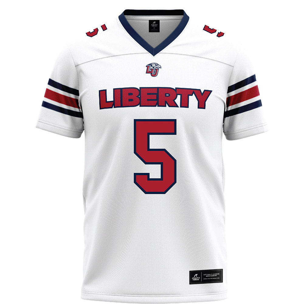 Liberty - NCAA Football : Deshawn Purdie - White Football Jersey-0
