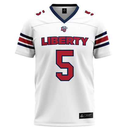Liberty - NCAA Football : Deshawn Purdie - White Football Jersey-0