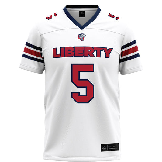 Liberty - NCAA Football : Deshawn Purdie - White Football Jersey-0