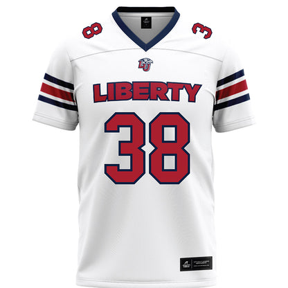Liberty - NCAA Football : Tre Lawing - White Premium Football Jersey-0