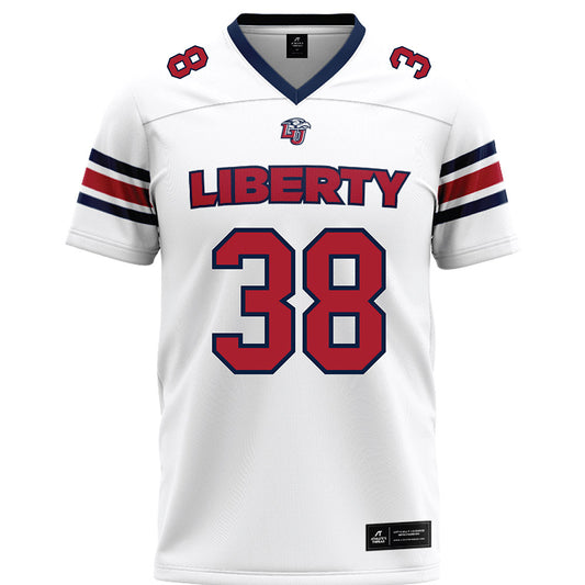 Liberty - NCAA Football : Tre Lawing - White Premium Football Jersey-0
